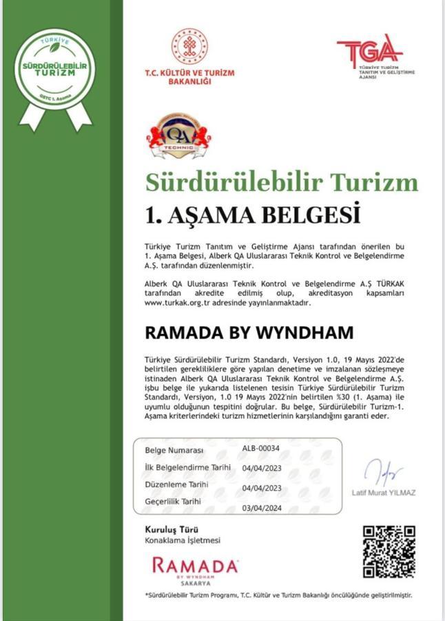 Ramada By Wyndham Sakarya Hotel Exterior foto